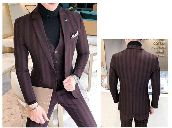 handsome groomsmen two buttons groom tuxedos notch lapel men suits wedding/prom man blazer ( jacket+pants+vest) 55, Black;gray
handsome groomsmen two buttons groom tuxedos notch lapel men suits wedding/prom man blazer ( jacket+pants+vest) 55, Black;gray
