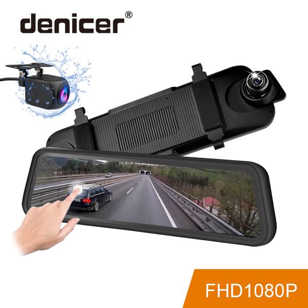 denicer stream media rear view mirror car dvr9.35" touch screen fhd 1080p dash camera registrar video recorder with dual lens
denicer stream media rear view mirror car dvr9.35" touch screen fhd 1080p dash camera registrar video recorder with dual lens