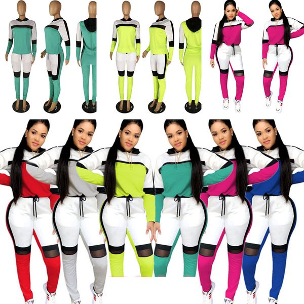 women sport suit summer tracksuits outfit fashion patchwork mesh long sleeve sweater leggings pants casual two pieces 6color d21901, Gray
women sport suit summer tracksuits outfit fashion patchwork mesh long sleeve sweater leggings pants casual two pieces 6color d21901, Gray
