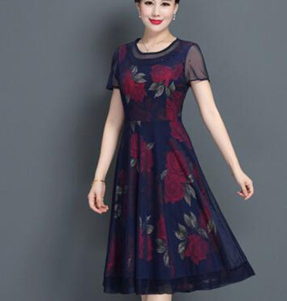 fashion middle-aged women's summer clothing noble and foreign style new printed fake two-piece skirt, Black;gray
fashion middle-aged women's summer clothing noble and foreign style new printed fake two-piece skirt, Black;gray