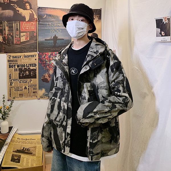 cotton camo jacket men's fashion style casual hooded jackets mens streetwear wild loose hip hop bomber jacket men m-3xl, Black;brown
cotton camo jacket men's fashion style casual hooded jackets mens streetwear wild loose hip hop bomber jacket men m-3xl, Black;brown