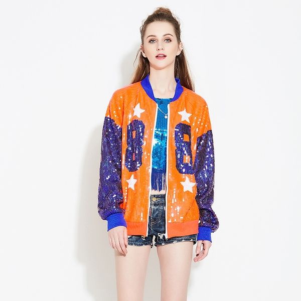 streetwear casual oversized loose hip-hop sequined bomber jacket clubwear women long sleeve front zipper sequin coat, Black;brown
streetwear casual oversized loose hip-hop sequined bomber jacket clubwear women long sleeve front zipper sequin coat, Black;brown