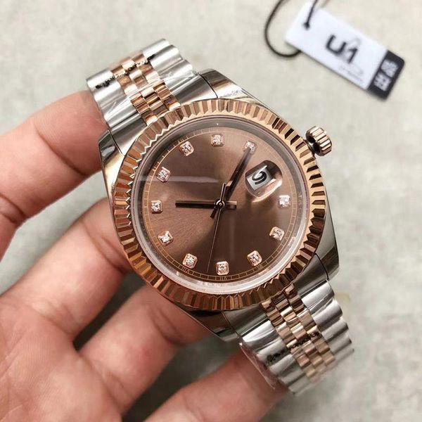 Selling 36 Mm Rose Gold Dial Men's Watch Date Series M126331 Original Mechanical Date Just Wristwatches