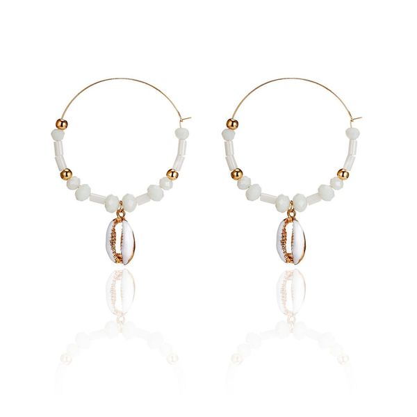 classic metal circle mini beaded big earring for girl punk natural shell conch hoop earring for women fashion bohemia jewelry, Golden;silver
classic metal circle mini beaded big earring for girl punk natural shell conch hoop earring for women fashion bohemia jewelry, Golden;silver
