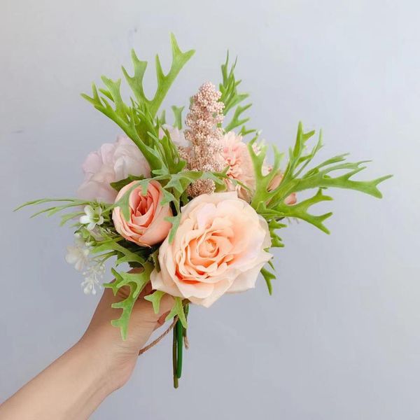 wedding bouquet bridesmaid holding flowers artificial silk flower european style champagne flowers wedding decoration
wedding bouquet bridesmaid holding flowers artificial silk flower european style champagne flowers wedding decoration