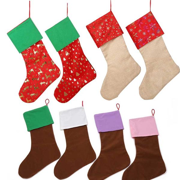 18 styles christmas stockings canvas velvet christmas tree decorations santa claus candy gift bag socks props socks party pendant decoration
18 styles christmas stockings canvas velvet christmas tree decorations santa claus candy gift bag socks props socks party pendant decoration