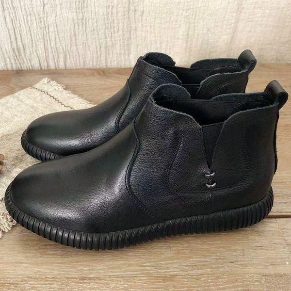 careaymade-korean casual autumn winter round head flat bottom plush warm all round boots comfortable women's short boots, Black
careaymade-korean casual autumn winter round head flat bottom plush warm all round boots comfortable women's short boots, Black