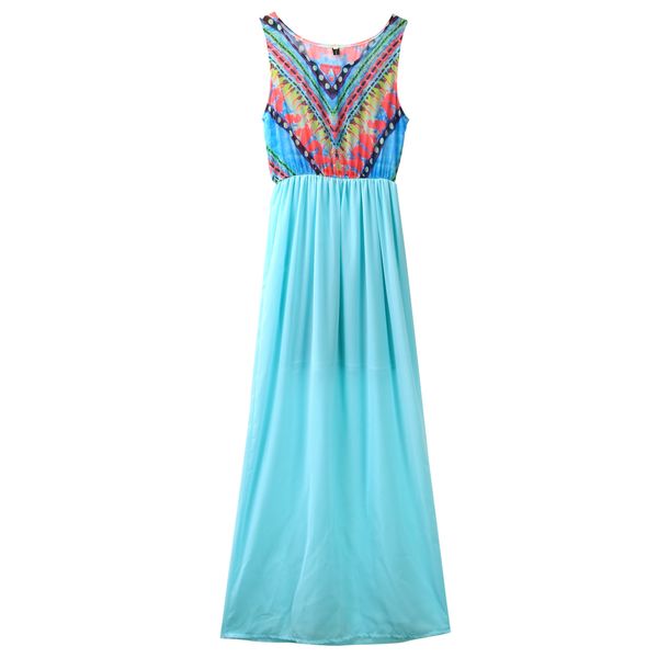 us fashion women's floral long maxi dress split cocktail party beach sundress, Black;gray
us fashion women's floral long maxi dress split cocktail party beach sundress, Black;gray