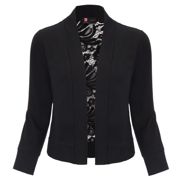 evening party shrug lace back bolero casual cardigan womens open front cropped ladies, Black;brown
evening party shrug lace back bolero casual cardigan womens open front cropped ladies, Black;brown