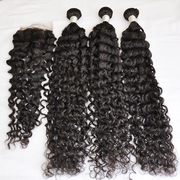 grade 10a 100% human straight brazillian deep wave human hair bundles with closure natural color virgin remy hair weft with closure, Black
grade 10a 100% human straight brazillian deep wave human hair bundles with closure natural color virgin remy hair weft with closure, Black