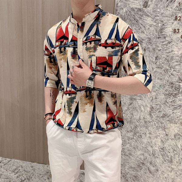 2020 summer printing тонкий размер мужская с коротким рукавом рубашки большой размер мужчины рубашки вскользь формальные бизнес рубашки плат, White;black
2020 summer printing тонкий размер мужская с коротким рукавом рубашки большой размер мужчины рубашки вскользь формальные бизнес рубашки плат, White;black