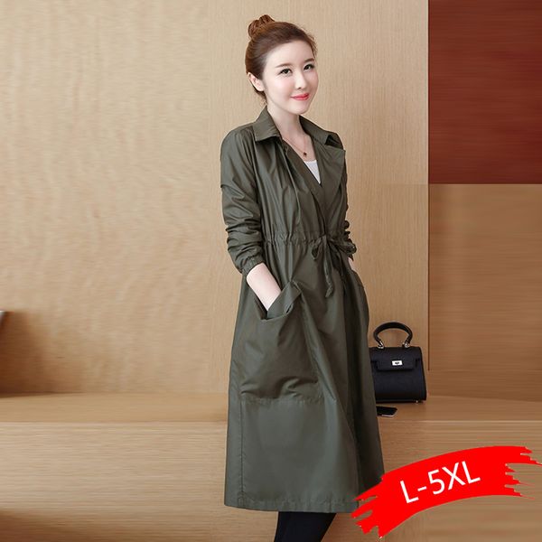 women trench coat loose overcoat autumn winter outfit drawstring waist windbreaker female business outerwear high quality, Tan;black
women trench coat loose overcoat autumn winter outfit drawstring waist windbreaker female business outerwear high quality, Tan;black