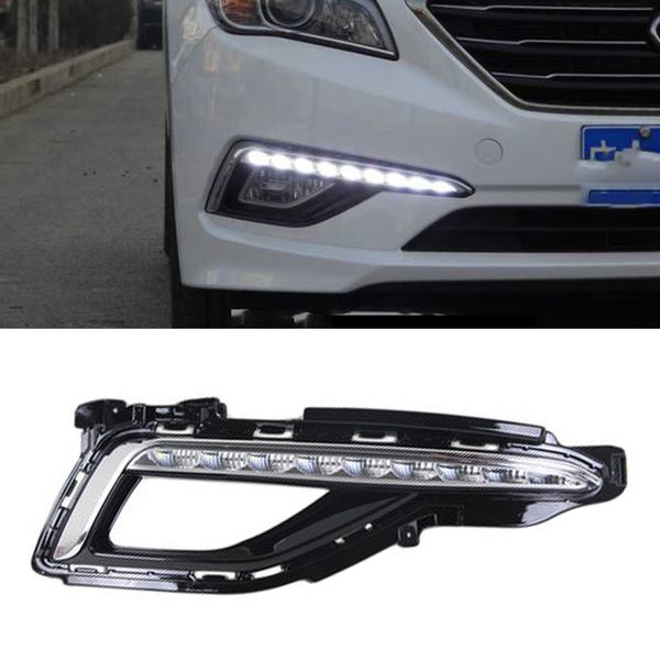 1 pair drl fog lamp cover daytime running lights headlight 12v daylight car-styling for hyundai sonata 9 2014 2015 2016
1 pair drl fog lamp cover daytime running lights headlight 12v daylight car-styling for hyundai sonata 9 2014 2015 2016