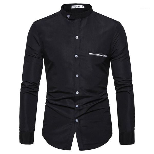 тонкий стенд воротник с длинным рукавом мужские дизайнерские рубашки повседневная мужская одежда сплошной цвет мужские повседневные рубашки, White;black
тонкий стенд воротник с длинным рукавом мужские дизайнерские рубашки повседневная мужская одежда сплошной цвет мужские повседневные рубашки, White;black
