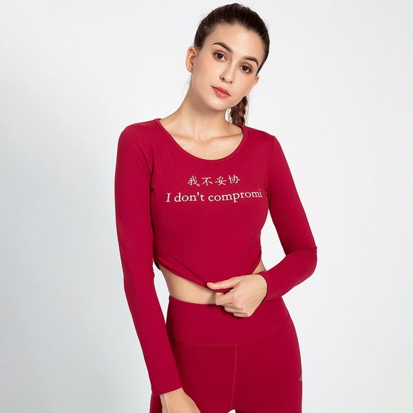 women seamless yoga gym workout letter print yoga shirt fitness gym athletic shirt women active wear, White;red
women seamless yoga gym workout letter print yoga shirt fitness gym athletic shirt women active wear, White;red