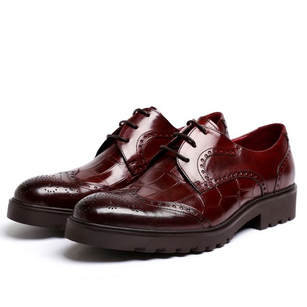 men's leather shoes large size cowhide formal wear wedding shoes ever zapatos de hombre, Black
men's leather shoes large size cowhide formal wear wedding shoes ever zapatos de hombre, Black