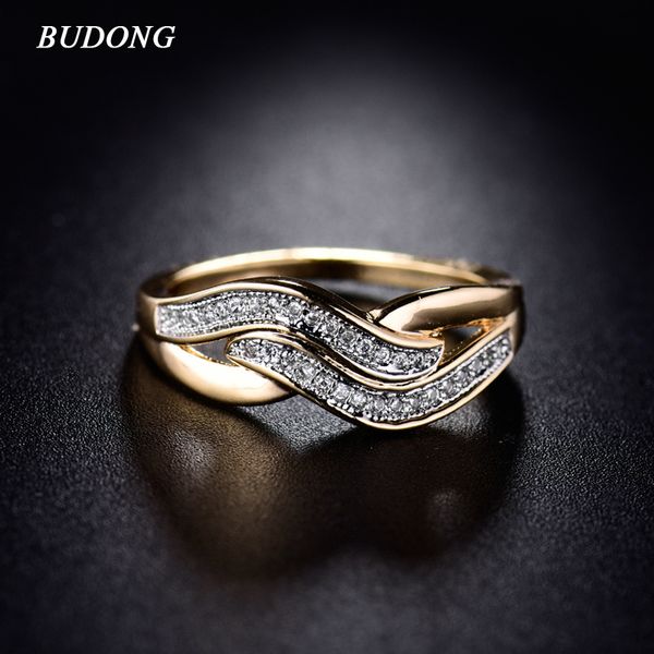 BUDONG Women Infinity Ring Valentine Day Fashion Love Band Gold-Color Ring Cubic Zirconia Wedding Accessories Jewelry XUR227
BUDONG Women Infinity Ring Valentine Day Fashion Love Band Gold-Color Ring Cubic Zirconia Wedding Accessories Jewelry XUR227