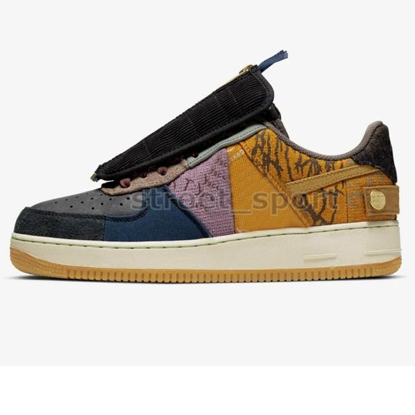 travis scotts x forced low multi color stitching zipper running shoes women mens trainers one sports 1 zapato scarpe cactus jack with box, White;red
travis scotts x forced low multi color stitching zipper running shoes women mens trainers one sports 1 zapato scarpe cactus jack with box, White;red