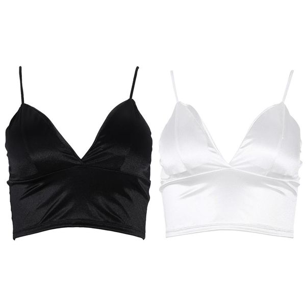 camisoles & tanks women strap solid bikini crop tank underwear bralette wire bra238q, Black;white
camisoles & tanks women strap solid bikini crop tank underwear bralette wire bra238q, Black;white