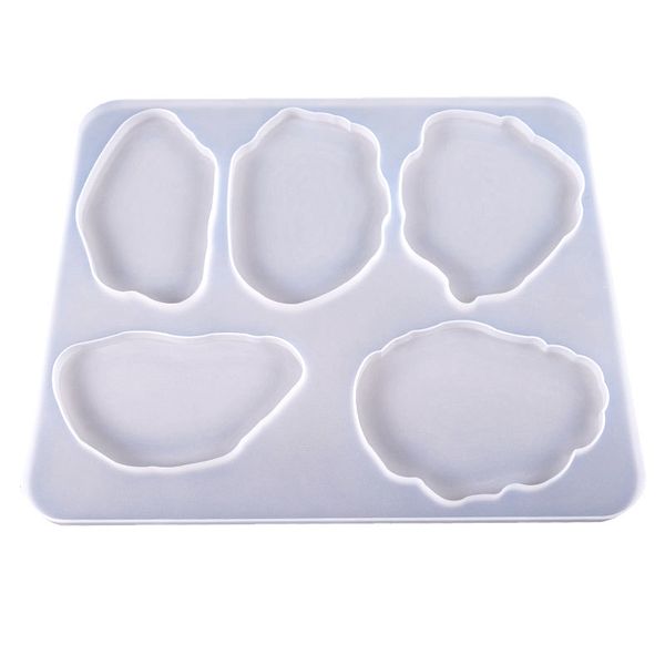 agate slice silicone resin mold, irregular mold with 5-cavity, epoxy resin mold for diy agate coasters, jewelry holders
agate slice silicone resin mold, irregular mold with 5-cavity, epoxy resin mold for diy agate coasters, jewelry holders