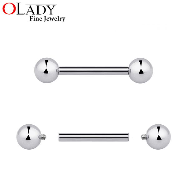 1pc 100% titanium internal thread tongue barbell piercings tongue straight barbells nipple rings body jewelry, Slivery;golden
1pc 100% titanium internal thread tongue barbell piercings tongue straight barbells nipple rings body jewelry, Slivery;golden