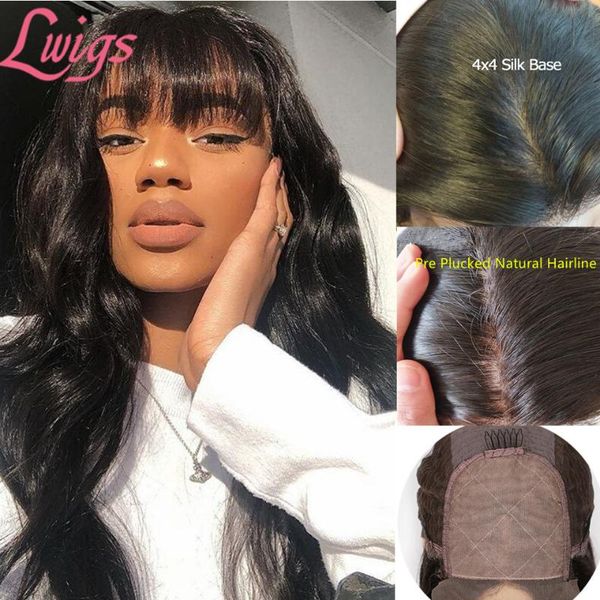 silk base wigs with bangs body wave silk base lace front human hair wigs with bangs 4x4 lace wig pre plucked for women, Black;brown
silk base wigs with bangs body wave silk base lace front human hair wigs with bangs 4x4 lace wig pre plucked for women, Black;brown