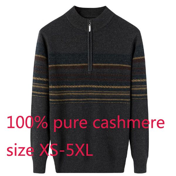 new winter thickening 100% pure cashmere men zipper half high collar sweater warm computer knitted casual plus size xs-4xl 5xl, White;black
new winter thickening 100% pure cashmere men zipper half high collar sweater warm computer knitted casual plus size xs-4xl 5xl, White;black