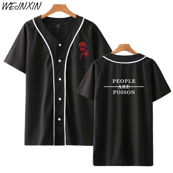 2018 new brand baseball shirt people are poison rose printing short sleeve jacket harajuku shirts 4xl plus size, Black
2018 new brand baseball shirt people are poison rose printing short sleeve jacket harajuku shirts 4xl plus size, Black