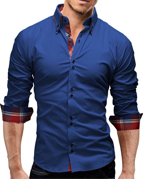 solid color luxury men shirts fashion designer panelled mens clothing casual slim long sleeve, White;black
solid color luxury men shirts fashion designer panelled mens clothing casual slim long sleeve, White;black
