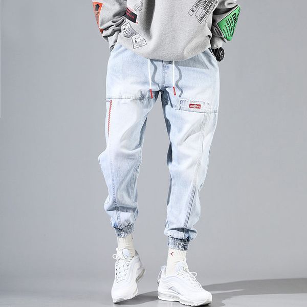 baggy jeans men blue black ripped jeans hip hop streetwear harem ankle length denim pants elastic waist casual trousers
baggy jeans men blue black ripped jeans hip hop streetwear harem ankle length denim pants elastic waist casual trousers