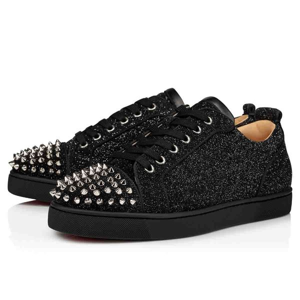 designer fashion luxury studded spikes flats shoes for men women glitter leather party lovers flats casual sneakers sports traine, Black
designer fashion luxury studded spikes flats shoes for men women glitter leather party lovers flats casual sneakers sports traine, Black
