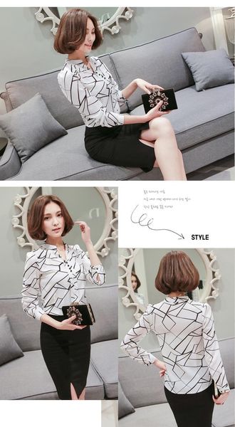 женщины шифоновая блузка рубашка 2018 женская одежда с длинным рукавом blusas шифон женские офисные блузки печати полосатый dot lady ol top, White
женщины шифоновая блузка рубашка 2018 женская одежда с длинным рукавом blusas шифон женские офисные блузки печати полосатый dot lady ol top, White