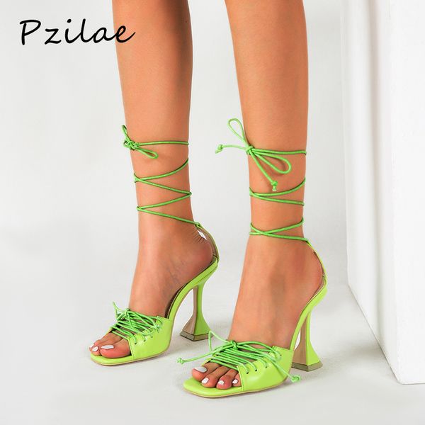 pzilae 2020 summer women gladiator sandals cross-strap woman shoes sandals open toe square head strange high heels green, Black
pzilae 2020 summer women gladiator sandals cross-strap woman shoes sandals open toe square head strange high heels green, Black