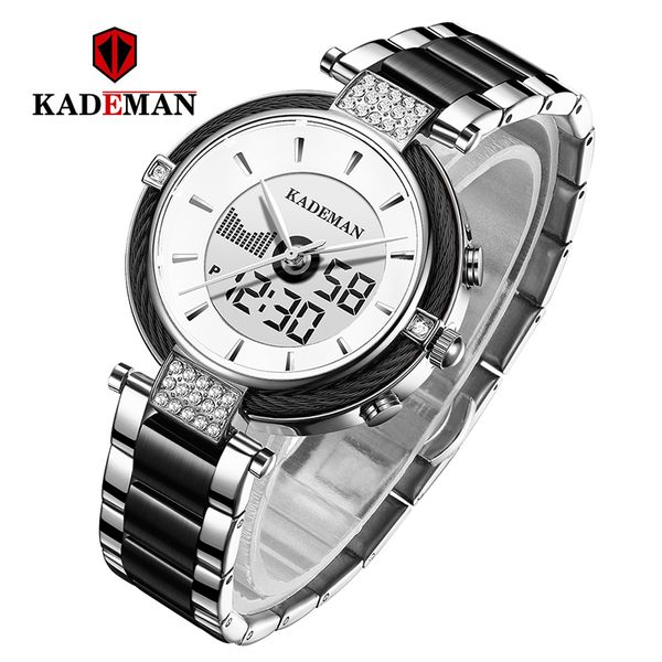 kademan ladies watches digital lcd business women watch fashion crystal bracelet female wristwatch girl relogio, Slivery;brown
kademan ladies watches digital lcd business women watch fashion crystal bracelet female wristwatch girl relogio, Slivery;brown