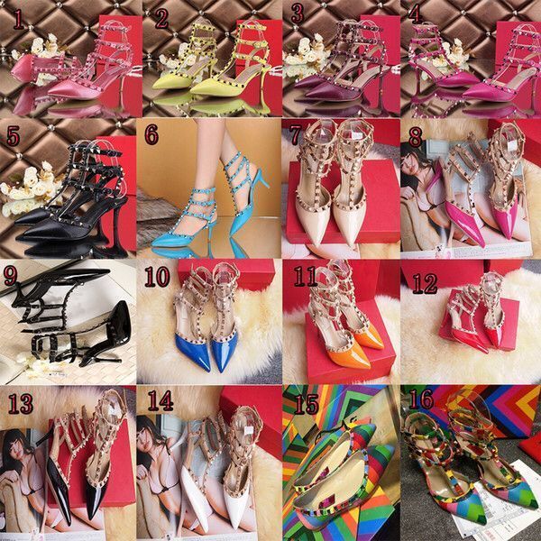 b classic women high heels party fashion rivets girls pointed shoes dance shoes wedding shoes double straps sandals, Black 
b classic women high heels party fashion rivets girls pointed shoes dance shoes wedding shoes double straps sandals, Black