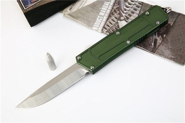 2019 4 Styles D2 Satin Blade Double action Automatic Knife aluminum Handle 5.31" Closed EDC Hunting tools knives J19M Q
2019 4 Styles D2 Satin Blade Double action Automatic Knife aluminum Handle 5.31" Closed EDC Hunting tools knives J19M Q