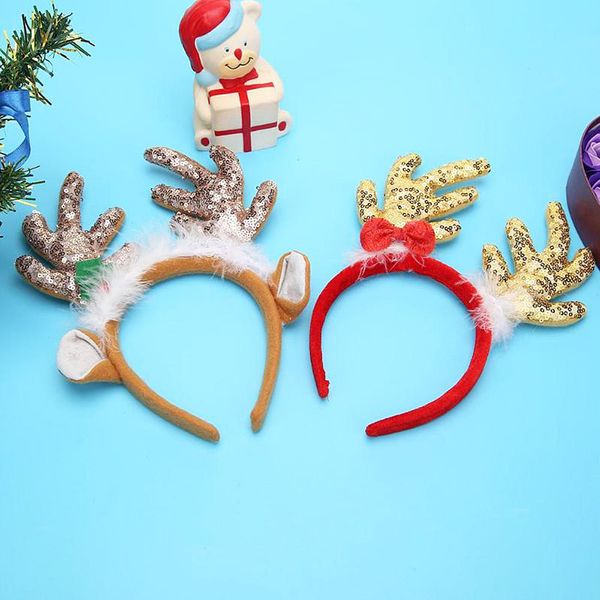 christmas golden brown deer headband ornaments double hair band clasp sequin reindeer antler headband xmas headwear party
christmas golden brown deer headband ornaments double hair band clasp sequin reindeer antler headband xmas headwear party