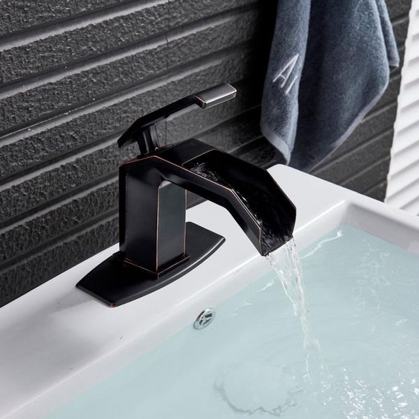 new black bronze bathroom basin sink faucet waterfall vanity sink mixer tap single handle w/ 6" square plate deck mounted
new black bronze bathroom basin sink faucet waterfall vanity sink mixer tap single handle w/ 6" square plate deck mounted