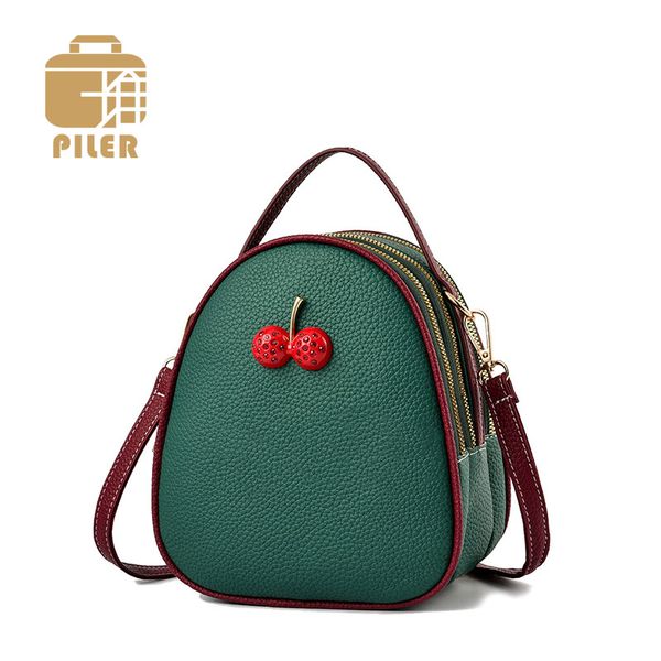 2020 leather women messenger bag fashion small shell bag for women small strawberry mini zipper crossbody