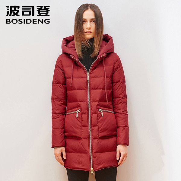 bosideng women's clothing winter down coat down jacket hoodie female outwear big pocket plus size b1501210, Black
bosideng women's clothing winter down coat down jacket hoodie female outwear big pocket plus size b1501210, Black