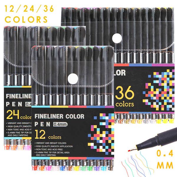 12 24 36 colors fine tip colored writing drawing markers pens fine line point marker pen set for journaling planner note
12 24 36 colors fine tip colored writing drawing markers pens fine line point marker pen set for journaling planner note