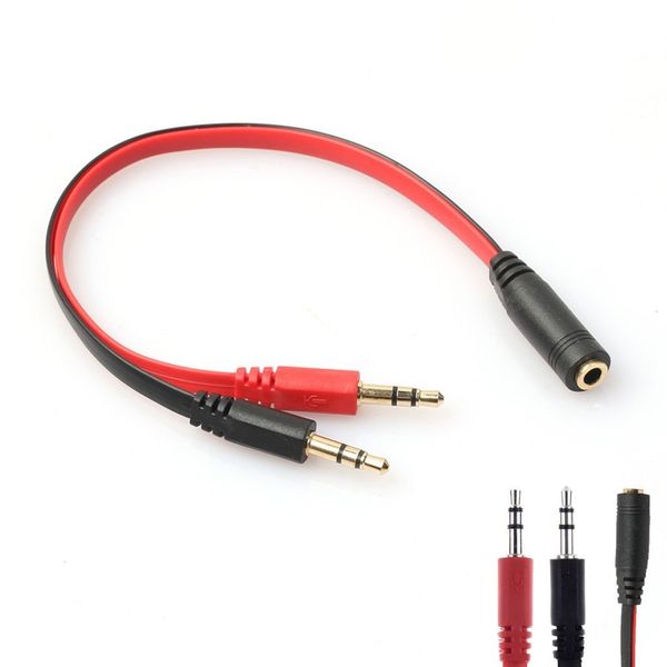 3.5mm aux audio mic splitter cable earphone headphone adapter 1 female to 2 male professional made y20
3.5mm aux audio mic splitter cable earphone headphone adapter 1 female to 2 male professional made y20