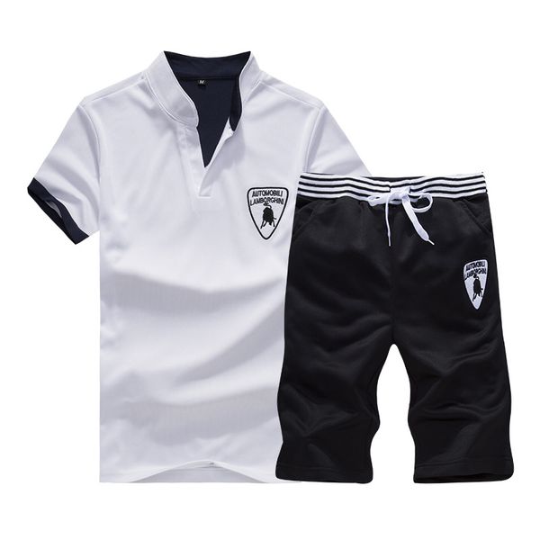 men's 2019 summer short sleeve sport suit size -4xl running training suit mens gym workout clothing sport boys sportswear, Gray
men's 2019 summer short sleeve sport suit size -4xl running training suit mens gym workout clothing sport boys sportswear, Gray