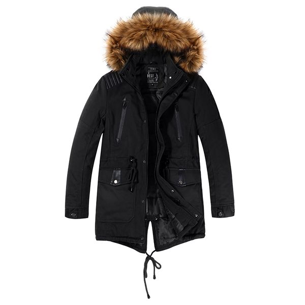 winter men's long parkas outerwear thick hooded fur collar coats warm men overcoats casual army jackets male brand clothing, Tan;black
winter men's long parkas outerwear thick hooded fur collar coats warm men overcoats casual army jackets male brand clothing, Tan;black
