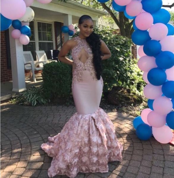 black girls mermaid high neck dusty pink prom dresses round backless 2020 cut-out beaded sequined long formal evening party gowns
black girls mermaid high neck dusty pink prom dresses round backless 2020 cut-out beaded sequined long formal evening party gowns