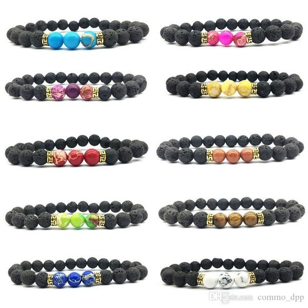 15 colors natural black lava stone beads elastic bracelet essential oil diffuser bracelet volcanic rock beaded hand strings
15 colors natural black lava stone beads elastic bracelet essential oil diffuser bracelet volcanic rock beaded hand strings