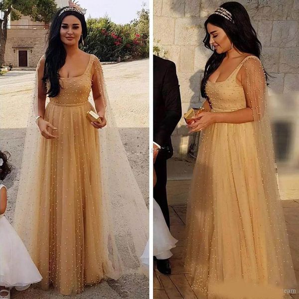 champagne tulle a-line square neck arabic evening dresses stunning pearls elegant long evening gowns for women with caftan party dresses, Black;red
champagne tulle a-line square neck arabic evening dresses stunning pearls elegant long evening gowns for women with caftan party dresses, Black;red