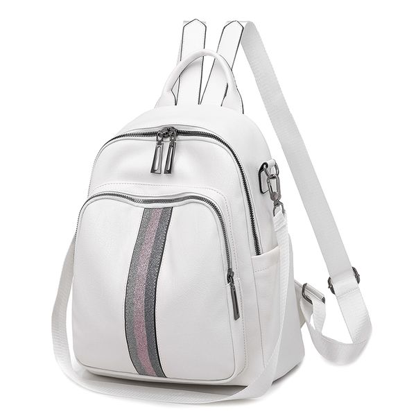 2020 fashion backpack for women pu leather white backpack female travel backpacks for girl school bag sac a dos mochila feminina
2020 fashion backpack for women pu leather white backpack female travel backpacks for girl school bag sac a dos mochila feminina