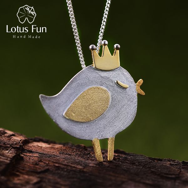 Lotus Fun Real 925 Sterling Silver Natural Handmade Fine Jewelry Lovely Princess Bird Pendant without Necklace for Women
Lotus Fun Real 925 Sterling Silver Natural Handmade Fine Jewelry Lovely Princess Bird Pendant without Necklace for Women