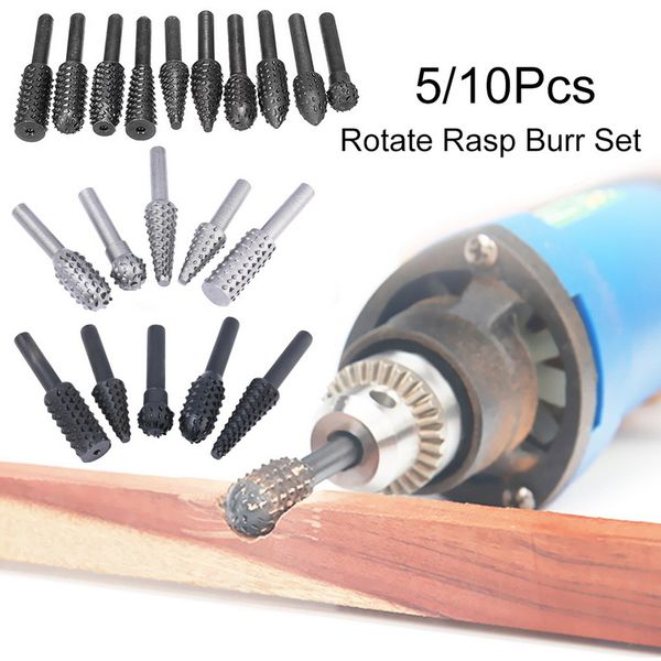 5/10pcs drill bits metal rotary burr drill bit wood file grinder milling rasp wood stone metal root carving milling cutter tools
5/10pcs drill bits metal rotary burr drill bit wood file grinder milling rasp wood stone metal root carving milling cutter tools